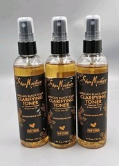 Lot Of 3 Shea Moisture African Black Soap Clarifying Problem Skin Toner Blemish