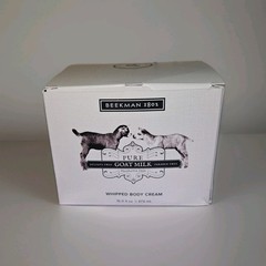 Beekman 1802 Pure Goat Milk Whipped Body Cream, 16 oz, Fragrance Free