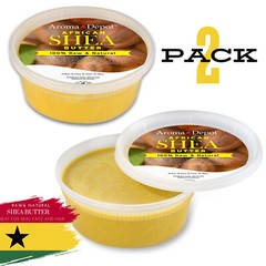 8 oz Organic African Shea Butter Yellow Bulk 100% Pure Raw Natural TWO PACK
