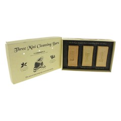 GAMILA SECRET THREE CLEANSING BARS:LAVENDER, GERANIUM & SPEARMINT GIFT SET