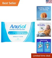 30 Pack of Plastic-Free Soothing Wipes with Chamomile – Gentle for All Ages