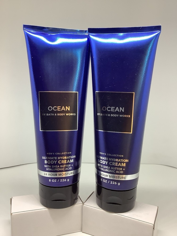 Bath & Body Works  » OCEAN »2 PCS, Ultimate Hydration Body Cream Lotion 8 oz, NEW
