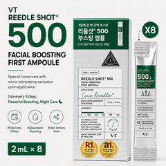 VT Reedle Shot 100 300 500 Facial Boosting Ampoule Trio Set Korean Skincare