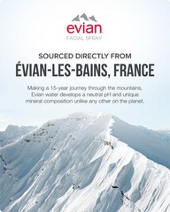 EVIAN FACIAL SPRAY Natural Mineral Water Facial Spray Trio Travel Size 1.7 3 PK