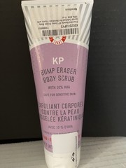 First Aid Beauty KP Bump Eraser Exfoliating Body Scrub, with 10% AHA, 8 oz