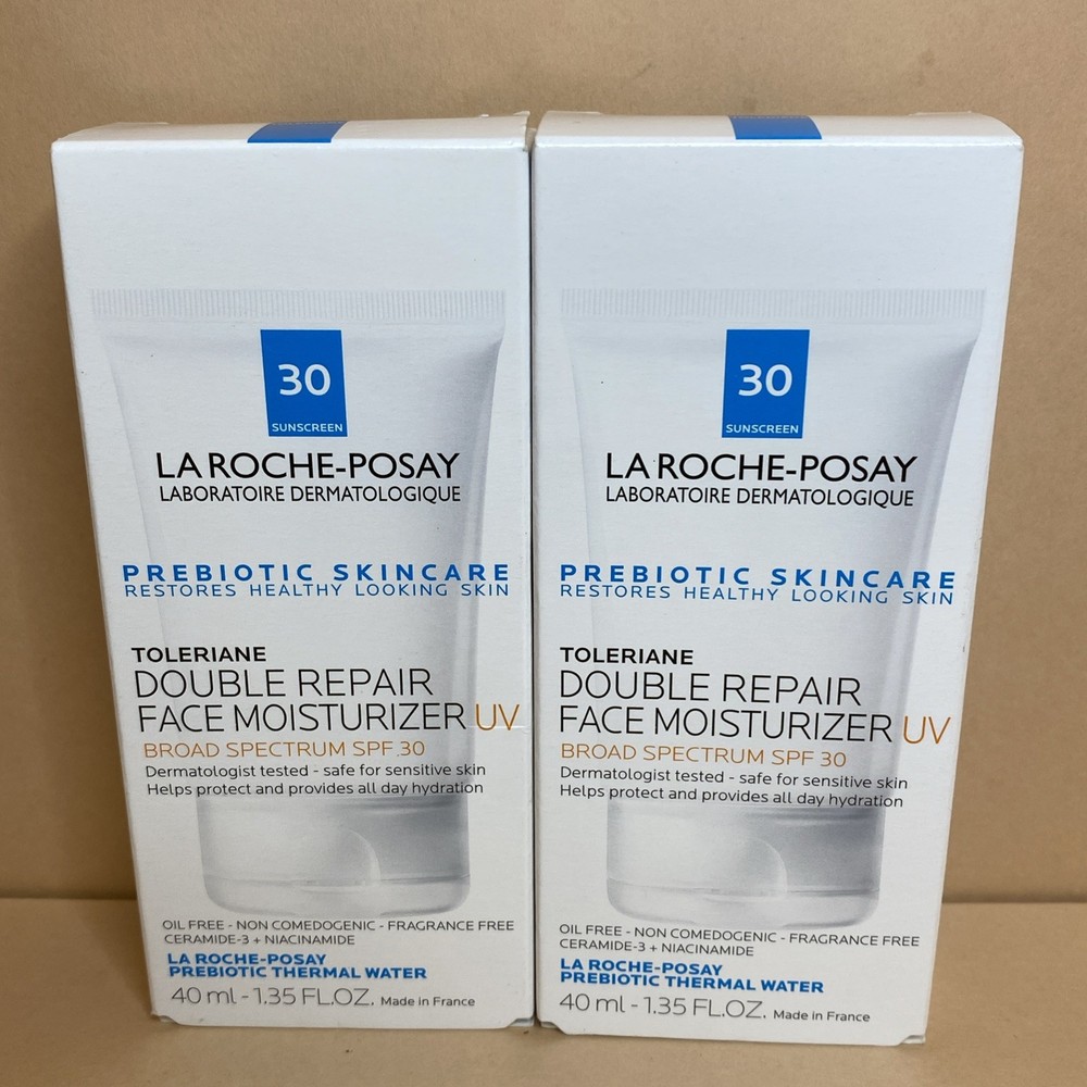 2x La Roche-Posay Double Repair Face Moisturizer 40ml. Exp: 06/2027