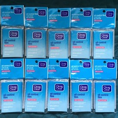 20X CLEAN and CLEAR OIL CONTROL FILM BLOTTING PAPER REMOVES OILY SHINE 60 SHEETS