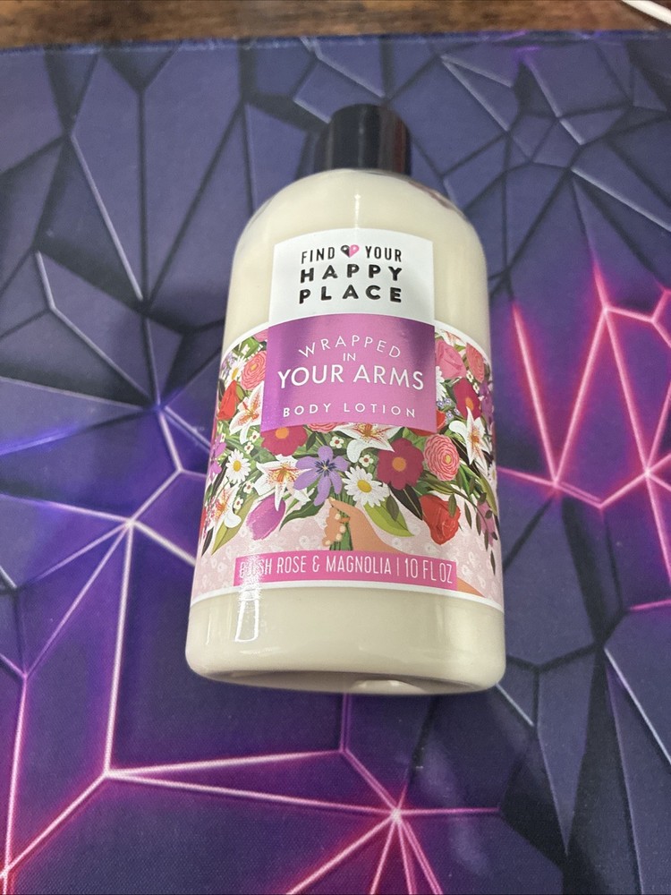 FIND YOUR HAPPY PLACE Wrapped In Your Arms Body Lotion 10oz Rare