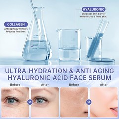 30 Pcs 5% Hyaluronic Acid Serum UltraHydrating Vials, Hyaluronic Acid Tubes, …