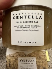 SKIN1004 Madagascar Centella Quick Calming Pad 70Pads 4.3oz/130mL EXP8/2027 FULL