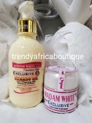Evob M-white Flawless Whitening carrot body lotion 250ml & face cream SET