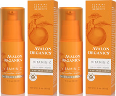 Avalon Organics Vitamin C Radiance Serum 1 fl oz 30 mL Facial Serum 2 Pack