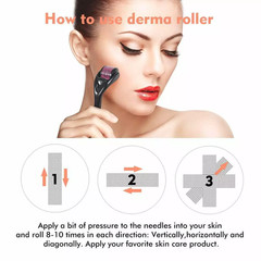 0.5mm 1mm 1.5mm 2.0mm 540 Microneedle Scar Derma Roller Dermaroller
