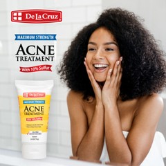 De La Cruz 10% Sulfur Ointment Acne Medication 2.6 OZ, USA / TUBE / Exp 01/2027