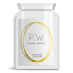 PURE WHITE WHITENING CAPSULES GET FAIR LIGHT BRIGHT SKIN PILLS CLEAR LIGHT BODY
