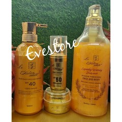 Le Asianwhite 4pcs. Shower gel, lotion. Serum & Face Cream 💯 satisfaction