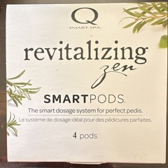 Q Smart Spa SmartPods Revitalizing Zen Foot Moisturizer Daily Use, 4 Pods