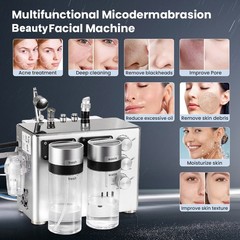 3 in1 Facial Water Dermabrasion Hydro Oxygen Peel Microdermabrasion Device USED