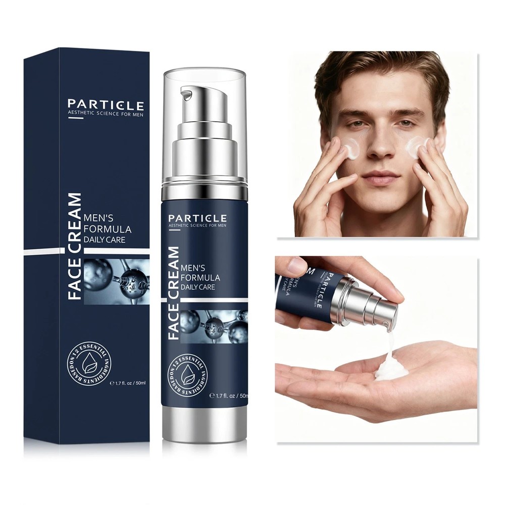 Particle Face Cream Men 6 in 1 Anti-Aging Cream Fights Dark Spots Eye Bags