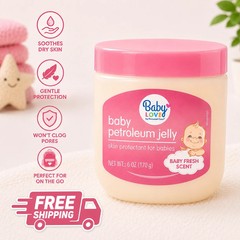 Baby Love Baby Petroleum Jelly Baby Fresh Scent Skin Protectant 6oz – 3 Pack