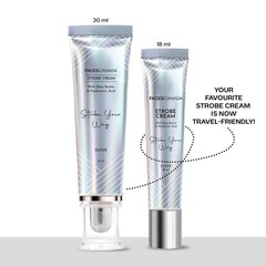 FACESCANADA Strobe Cream Silver 18ml Illuminating & Glowing Makeup Base B943