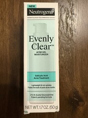 Neutrogena Evenly Clear Acne Gel Moisturizer Salicylic Acid 1.7 oz – NEW