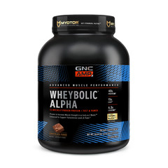 GNC AMP Wheybolic Alpha Chocolate Fudge Workout Muscles 22 Servings- Exp: 1/2028