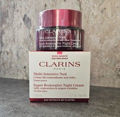 Clarins Super Restorative Night Cream All Skin Types 50 ml/1.7 oz NIB & SEALED!