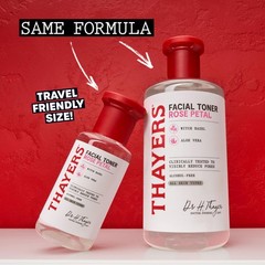 THAYERS Alcohol-Free Rose Petal Witch Hazel Facial 3 Fl Oz (Pack of 1), Clear