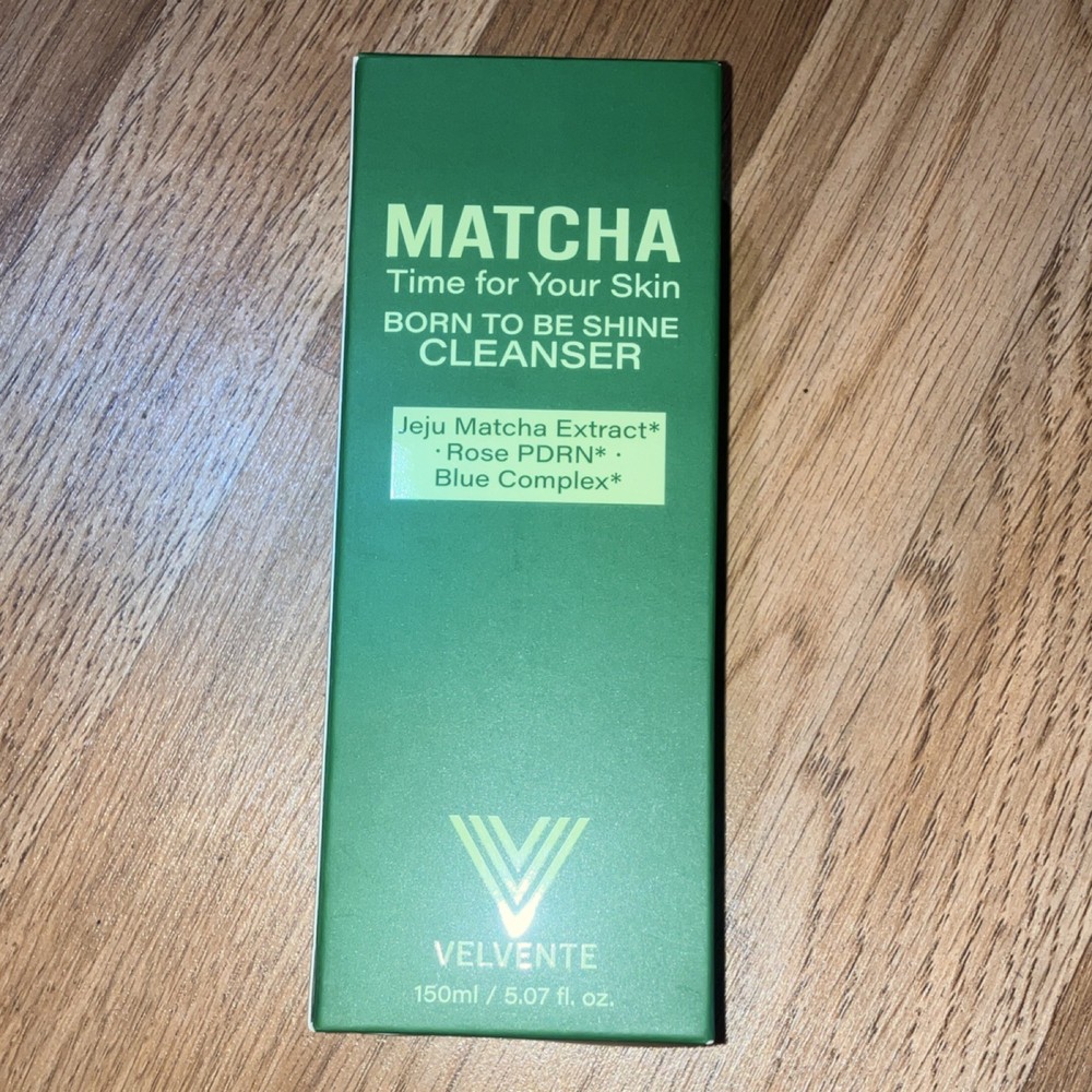 VELVENTE Matcha Cleanser 150ml Jeju Matcha Extract Rose PDRN Hydrating