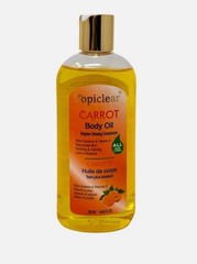 Topiclear Carrot Body Oil Moisturizer Beta-Carotene Vitamin E 250ml Daily Use