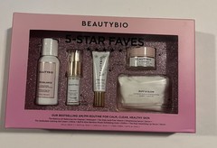 NIB BEAUTYBIO 5 Star Faves Cleanser, Brightening Serum, Cream Lip Serum Set