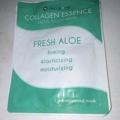 nu-pore Collagen Essence Aloe Sheet Mask, Firming & Moisturizing, 1 Count