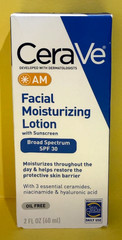 CeraVe AM Facial Moisturizing Lotion SPF 30 Sunscreen 3 oz Exp : 01/2027 Dmg box