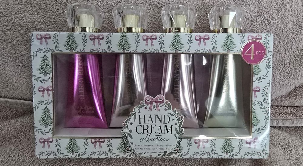 Enchante Hand Cream Collection 4pc 1.7 fl oz Moisturizer Set Cherry Blossom