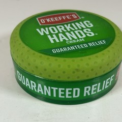 O&rsquo;Keeffe&rsquo;s Working Hands Hand Cream – 3.4 oz Jar – NEW SEALED – Fast Relief