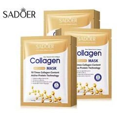 5/10PCS Collagen Face Sheet Mask Firming Moisturizing Brightening Skin Care