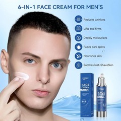 Particle Face Cream For Men 6 In 1 Anti Aging Cream Fights Eye Bags Dark Spots