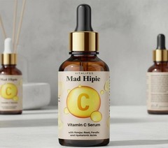 3pk Mad Hipie VitaminC Serum for Face Gentle Facial Skin Care Moisturizing Serum