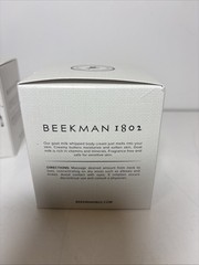 NEW Beekman 1802 Pure Goat Milk Whipped Body Cream 8 oz Moisturizer Set Lot of 2