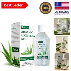 Natural Aloe Vera Gel 7.76 oz – Non-Sticky Hydrating Care for Face & Hair