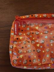 Paul Frank Lip Smacker Chapstick Lip Gloss Zip Purse VTG Y2K Julius Monkey