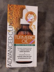 Advanced Clinicals Turmeric Oil Facial Skin Care Serum For Face. Antioxidant