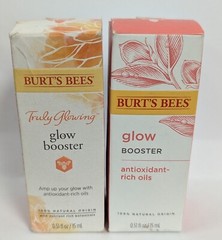 LOT OF 2 BURT&rsquo;S BEES TRULY GLOWING GLOW BOOSTER 0.51OZ EACH NEW IN BOX