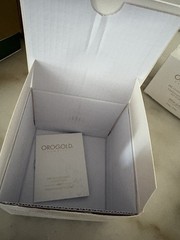 (EMPTY BOXES) OROGOLD White Gold 24K Gold Body Scrub and body butter
