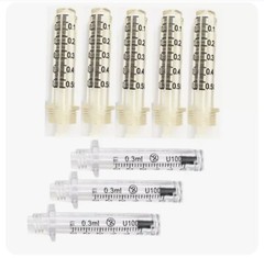USA! 10 Pcs 0.3ml / 0.5ml Empty Container Nozzle Adapter Non Invasive Disposable