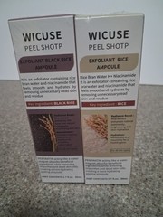 WICUSE Peel Shot Exfoliating White Rice Ampoule for pore care & smooth skin