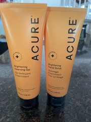 Brightening Facial Scrub & Cleansing Gel Combo – 4 fl oz 2 Pack
