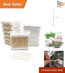 Biodegradable Wooden Swabs 2000pcs Soft Tips for Makeup Wounds Crafts