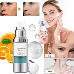 1-3pc Total Package Serum, All-In-One Vitamin C, Hyaluronic Acid, Peptides Serum